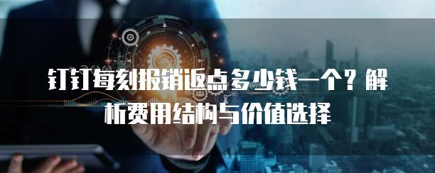 钉钉每刻报销返点多少钱一个?解析费用结构与价值选择