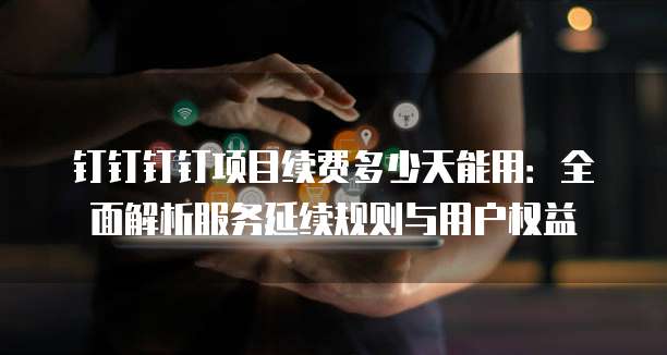 钉钉钉钉项目续费多少天能用:全面解析服务延续规则与用户权益