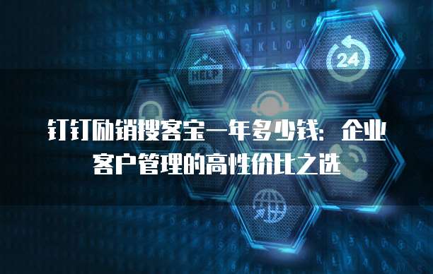 钉钉励销搜客宝一年多少钱：企业客户管理的高性价比之选