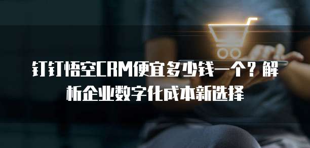 钉钉悟空CRM便宜多少钱一个?解析企业数字化成本新选择