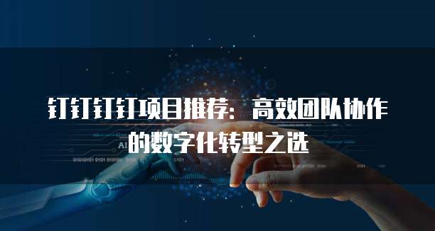 钉钉钉钉项目推荐:高效团队协作的数字化转型之选