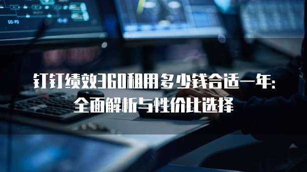 钉钉绩效360租用多少钱合适一年：全面解析与性价比选择