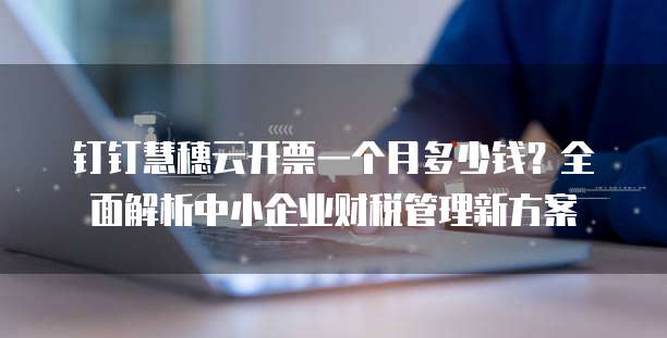 钉钉慧穗云开票一个月多少钱?全面解析中小企业财税管理新方案