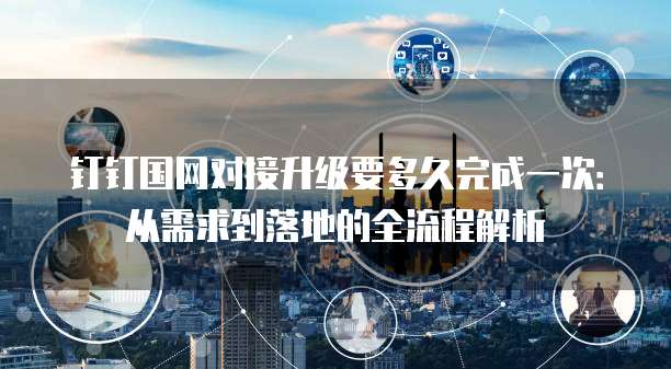 钉钉国网对接升级要多久完成一次:从需求到落地的全流程解析