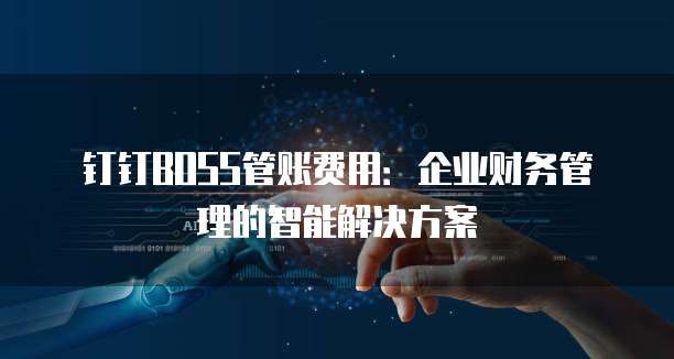 钉钉BOSS管账费用:企业财务管理的智能解决方案