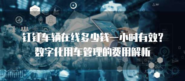 钉钉车辆在线多少钱一小时有效？数字化用车管理的费用解析