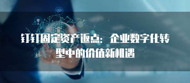钉钉固定资产返点:企业数字化转型中的价值新机遇