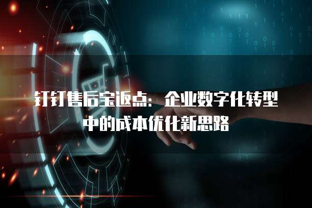 钉钉售后宝返点:企业数字化转型中的成本优化新思路