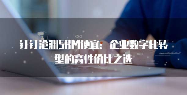 钉钉沧渊SRM便宜:企业数字化转型的高性价比之选