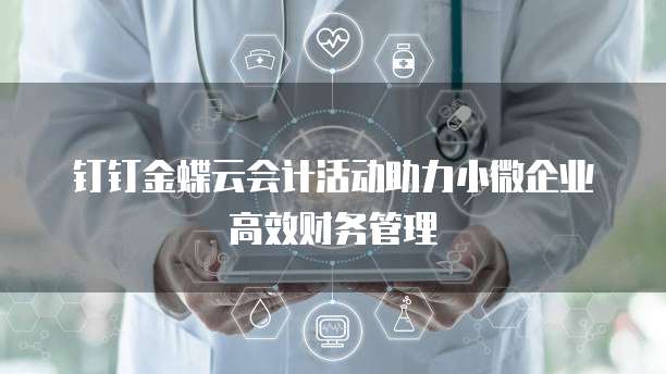 钉钉金蝶云会计活动助力小微企业高效财务管理