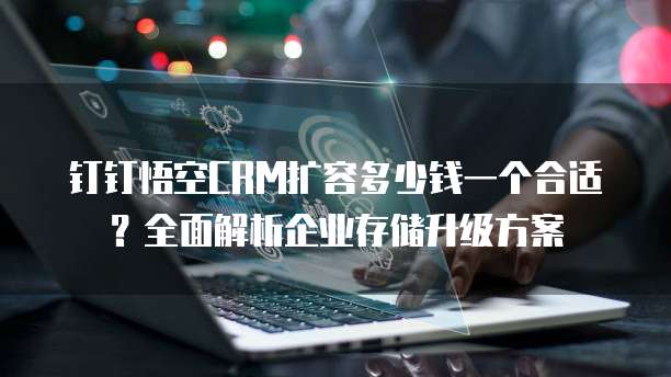 钉钉悟空CRM扩容多少钱一个合适？全面解析企业存储升级方案
