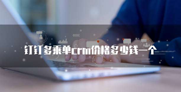 钉钉多乘单crm价格多少钱一个