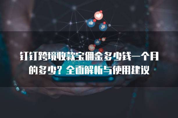 钉钉跨境收款宝佣金多少钱一个月的多少？全面解析与使用建议
