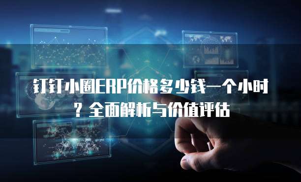 钉钉小圈ERP价格多少钱一个小时?全面解析与价值评估