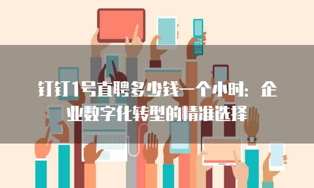 钉钉1号直聘多少钱一个小时：企业数字化转型的精准选择