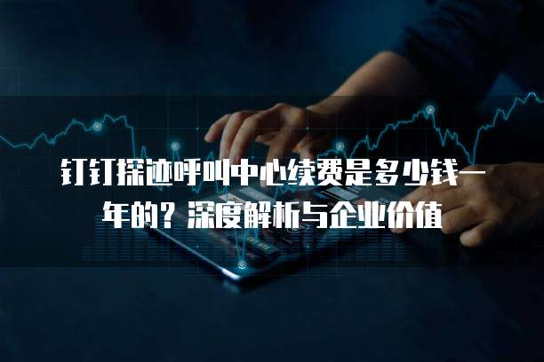 钉钉探迹呼叫中心续费是多少钱一年的?深度解析与企业价值