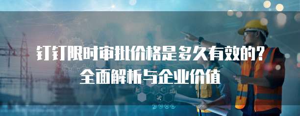 钉钉限时审批价格是多久有效的?全面解析与企业价值