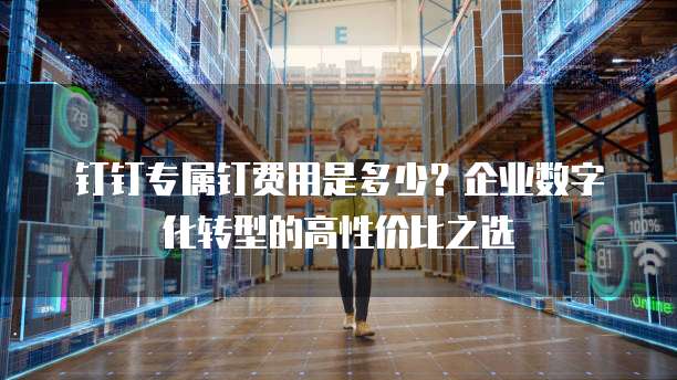 钉钉专属钉费用是多少？企业数字化转型的高性价比之选