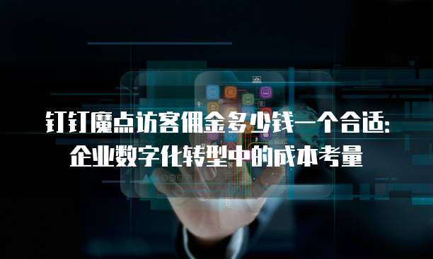 钉钉魔点访客佣金多少钱一个合适:企业数字化转型中的成本考量