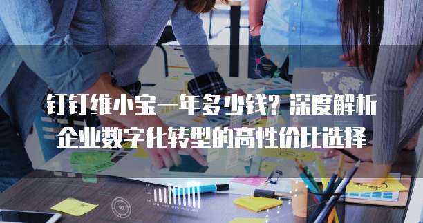钉钉维小宝一年多少钱?深度解析企业数字化转型的高性价比选择