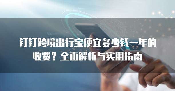 钉钉跨境出行宝便宜多少钱一年的收费?全面解析与实用指南
