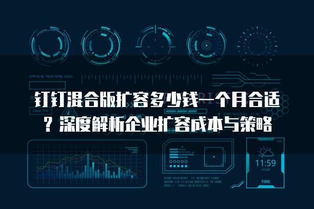 钉钉混合版扩容多少钱一个月合适？深度解析企业扩容成本与策略