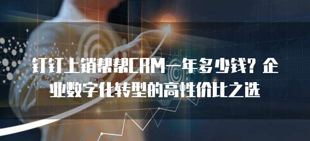 钉钉上销帮帮CRM一年多少钱?企业数字化转型的高性价比之选