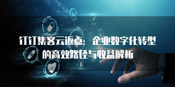 钉钉集客云返点：企业数字化转型的高效路径与收益解析