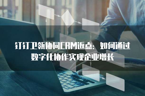 钉钉卫瓴协同CRM返点：如何通过数字化协作实现企业增长