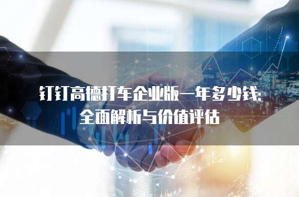 钉钉高德打车企业版一年多少钱:全面解析与价值评估