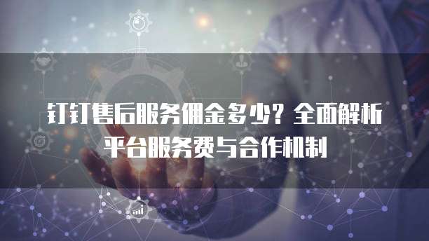 钉钉售后服务佣金多少？全面解析平台服务费与合作机制