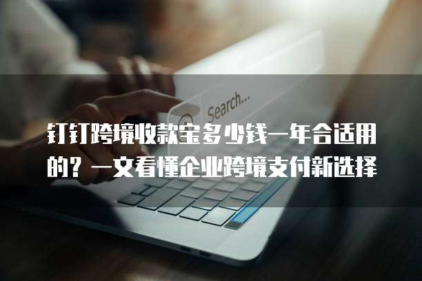 钉钉跨境收款宝多少钱一年合适用的?一文看懂企业跨境支付新选择
