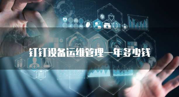 钉钉设备运维管理一年多少钱
