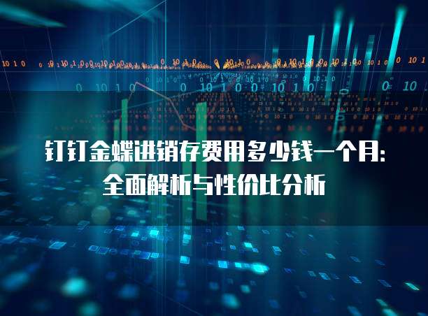 钉钉金蝶进销存费用多少钱一个月:全面解析与性价比分析
