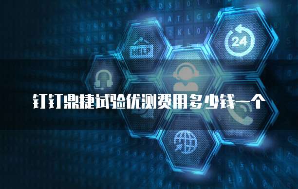 钉钉鼎捷试验优测费用多少钱一个