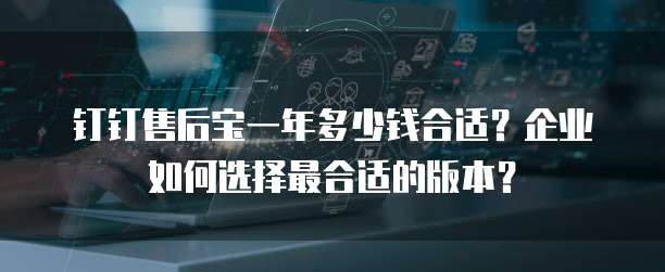 钉钉售后宝一年多少钱合适?企业如何选择最合适的版本?