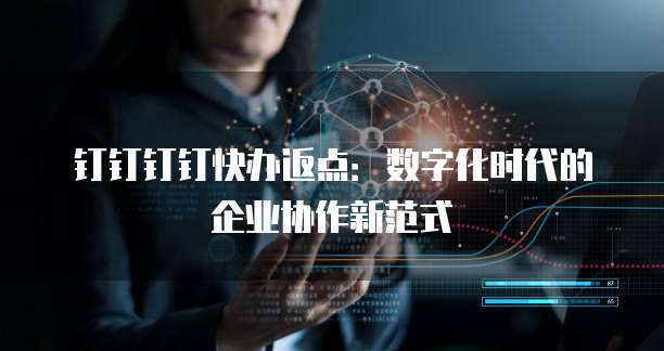 钉钉钉钉快办返点:数字化时代的企业协作新范式