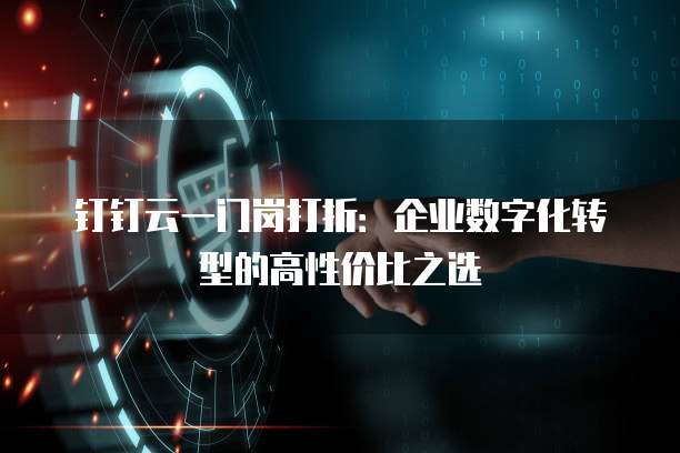 钉钉云一门岗打折:企业数字化转型的高性价比之选