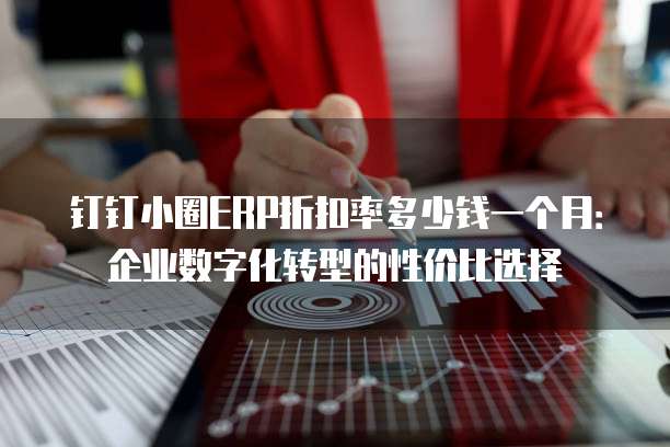 钉钉小圈ERP折扣率多少钱一个月:企业数字化转型的性价比选择