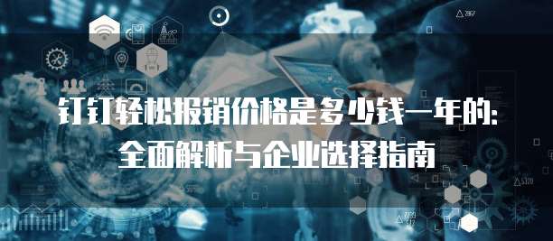 钉钉轻松报销价格是多少钱一年的:全面解析与企业选择指南