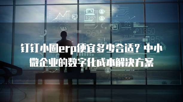 钉钉小圈erp便宜多少合适？中小微企业的数字化成本解决方案
