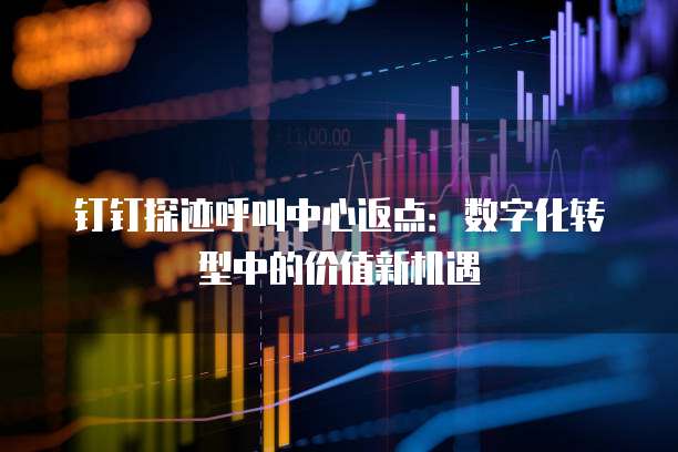钉钉探迹呼叫中心返点:数字化转型中的价值新机遇