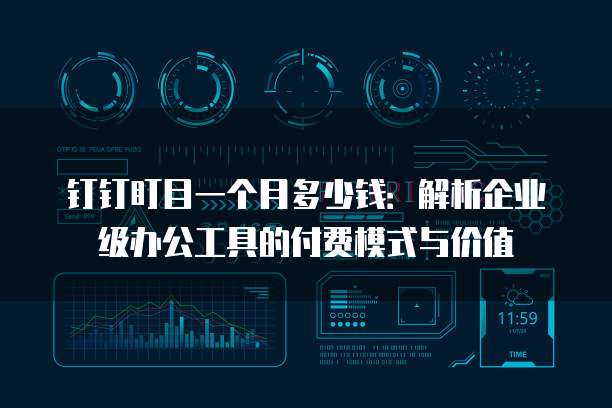 钉钉盯目一个月多少钱:解析企业级办公工具的付费模式与价值
