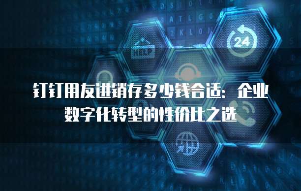 钉钉用友进销存多少钱合适：企业数字化转型的性价比之选