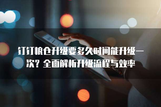 钉钉粮仓升级要多久时间能升级一次?全面解析升级流程与效率