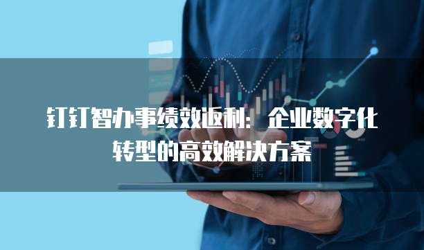 钉钉智办事绩效返利:企业数字化转型的高效解决方案
