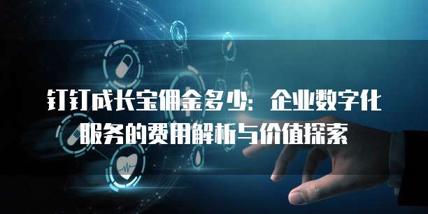 钉钉成长宝佣金多少:企业数字化服务的费用解析与价值探索