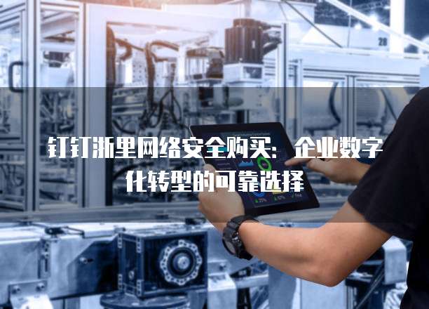 钉钉浙里网络安全购买:企业数字化转型的可靠选择
