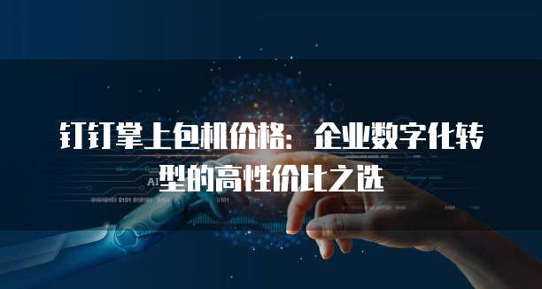 钉钉掌上包机价格:企业数字化转型的高性价比之选