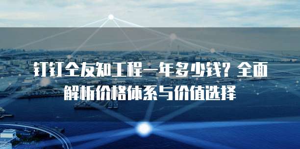 钉钉仝友知工程一年多少钱?全面解析价格体系与价值选择